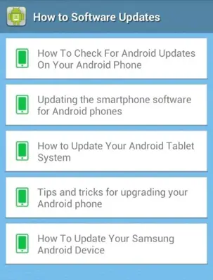 How to Software Updates android App screenshot 2